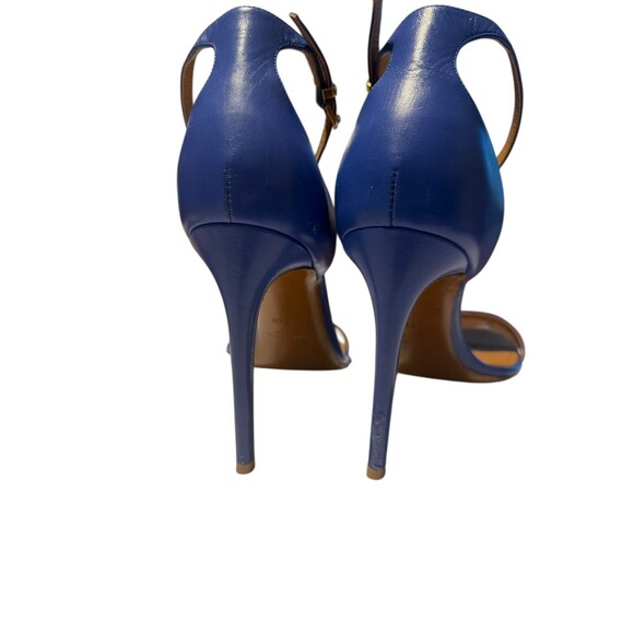 Ralph Lauren Purple Label Sonkia Two-Tone Blue Nappa Leather Stiletto Heels 8.5 - Picture 7 of 16
